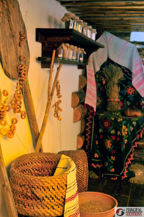 Плетение в музее Дудутки